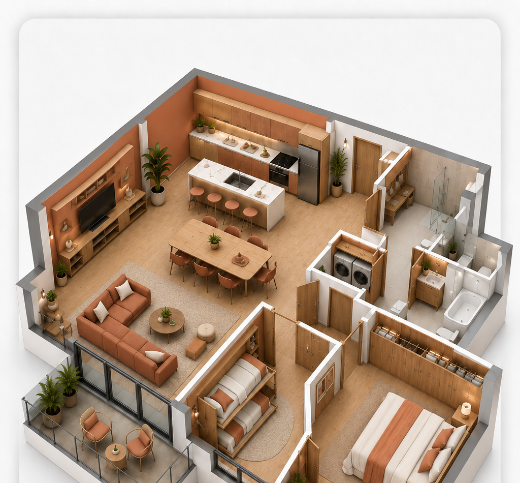 Premium Two Bedroom 85-110m²