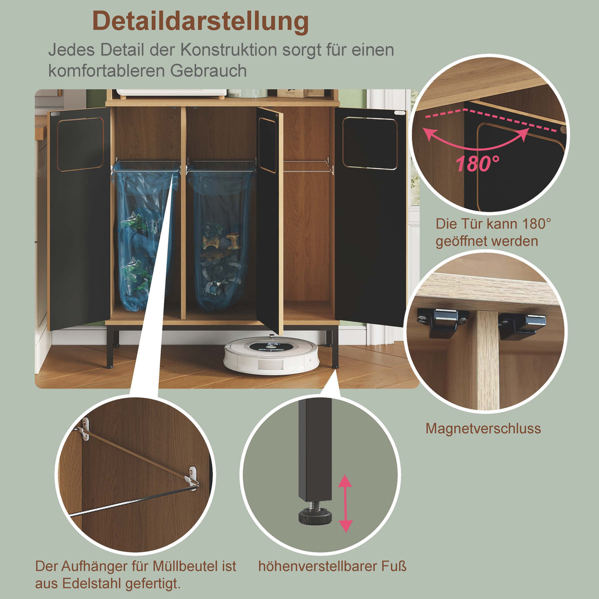 HAMBURG cabinet microwave shelf and storage