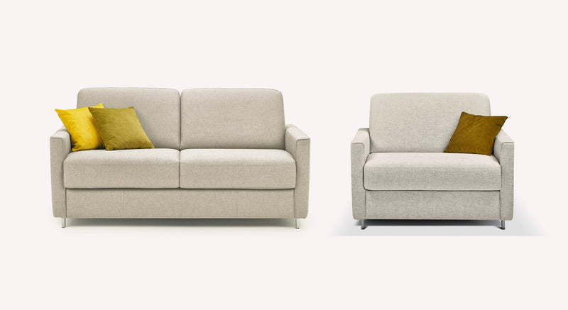 Lot canapé et fauteuil JIMMY Foster Ivoire