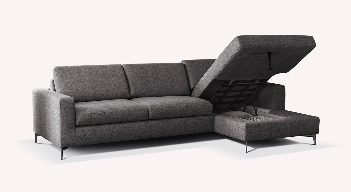 Lot canapé angle et pouf LISBONA