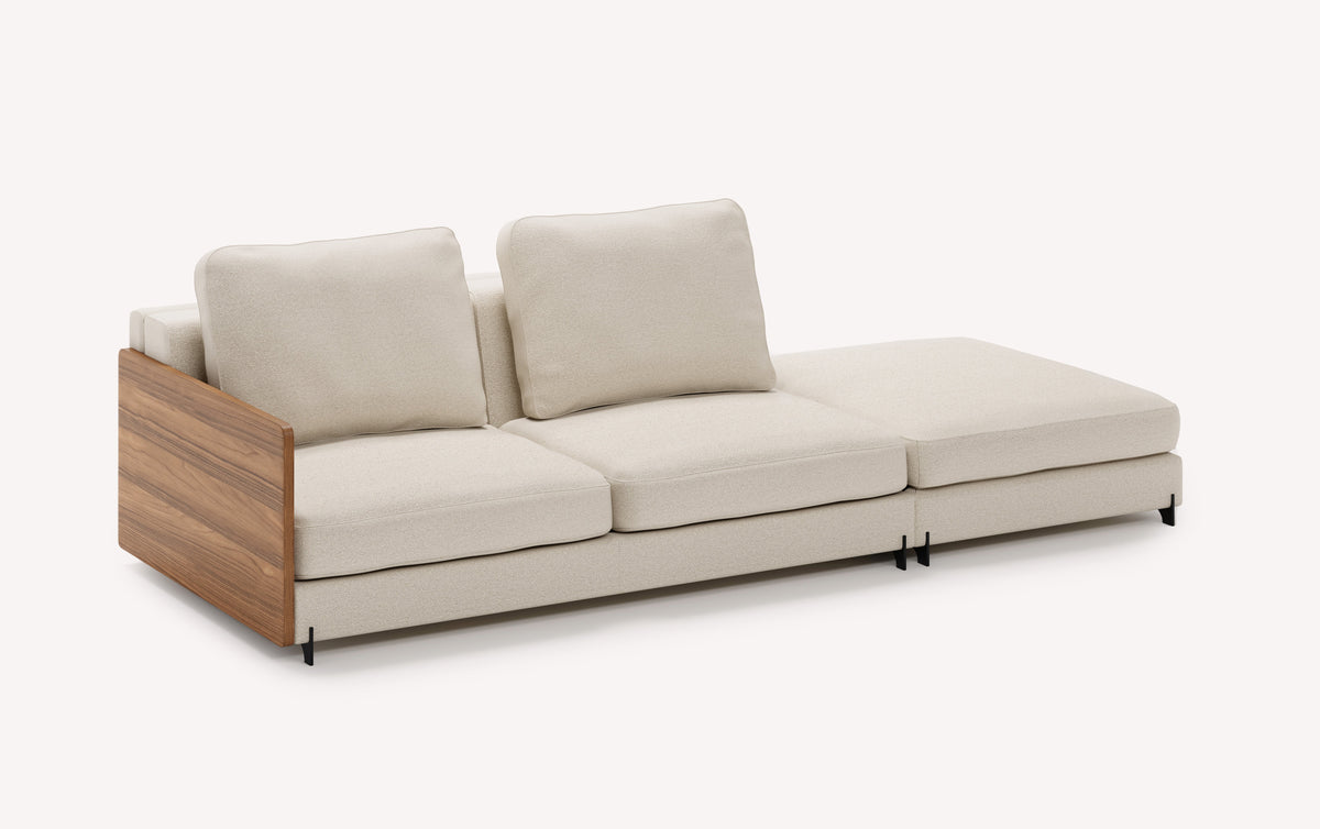Module NELLY Accoudoir Bois Bois Noyer