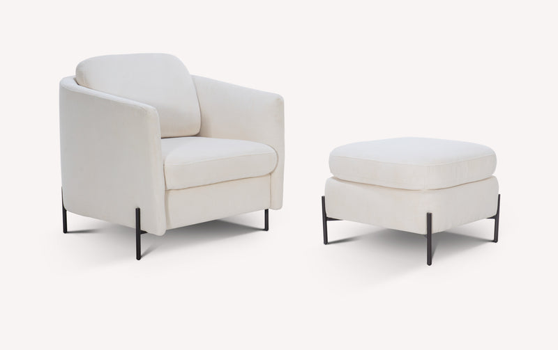 Lot fauteuil et pouf LAPP Teatro Nata