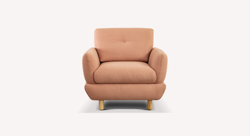 Lot canapé fauteuil et pouf FINN