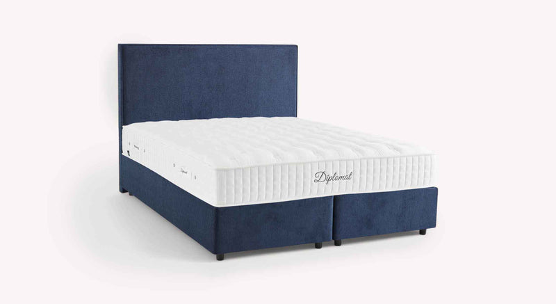 Pack lit coffre, matelas et tête de lit NINA Margon Basic Marine