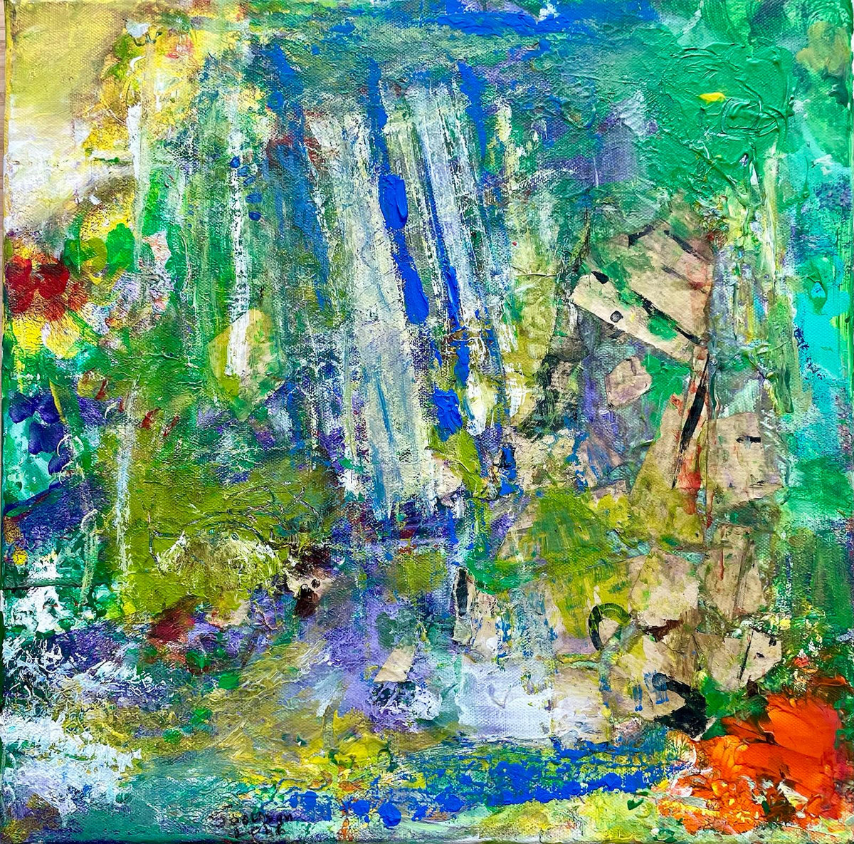 Original acrylic painting on canvas by Sawsan Hajibrahim